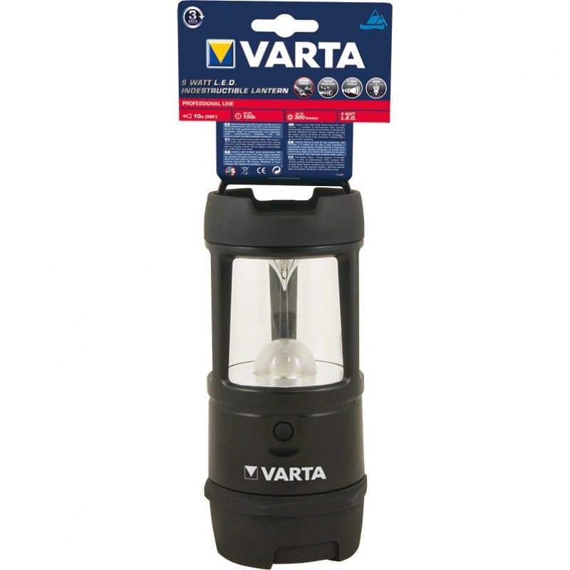 Varta 5W Camping Lampe Lanterne De Camping 3D Indestructible 5 Watt