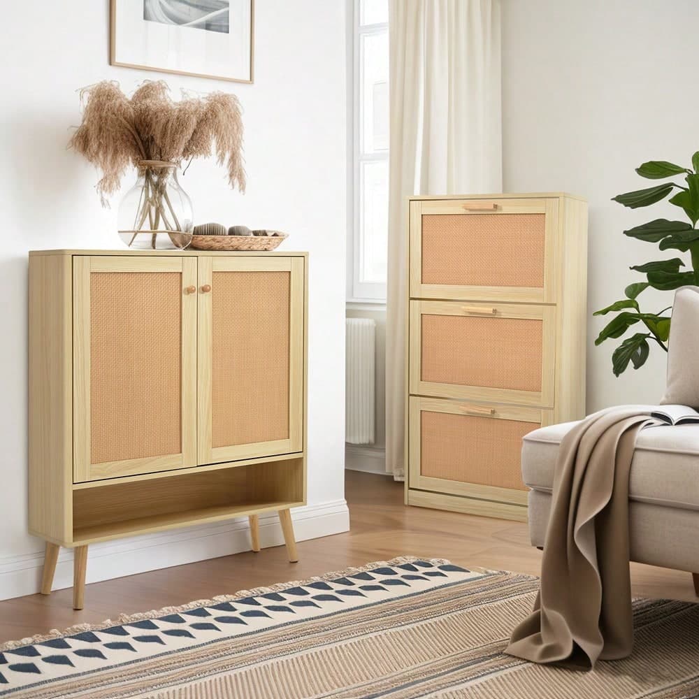 Ensemble d'armoires à chaussures de salon de haute qualité, ensemble de vestiaires modernes (buffet, armoire à chaussures) au design élégant